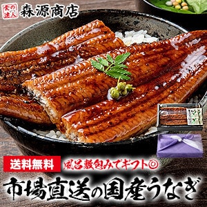 【PR】モールで1番売れているギフト仕様の国産鰻
