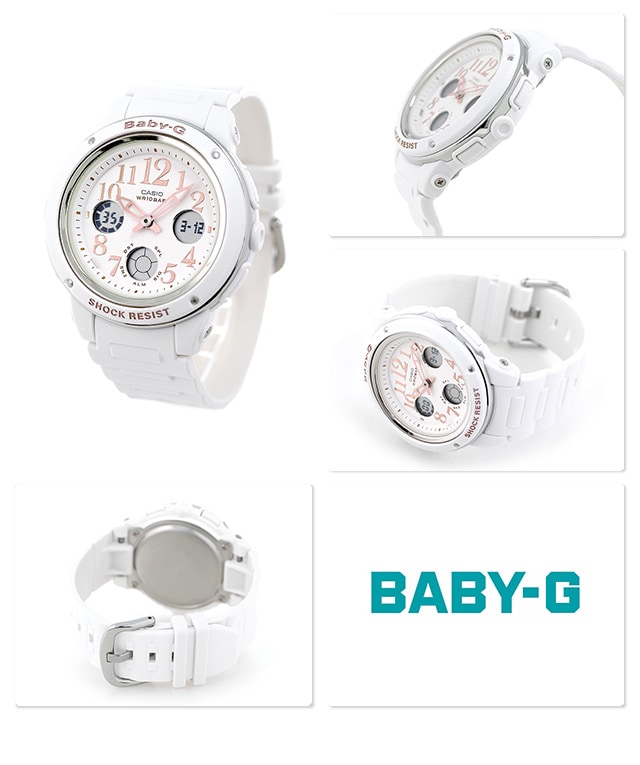 dショッピング |ベビーG 白 ワールドタイム クオーツ 腕時計 
