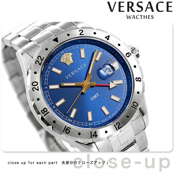 dショッピング |ヴェルサーチ 時計 メンズ 腕時計 ヘレニウム GMT 42mm 