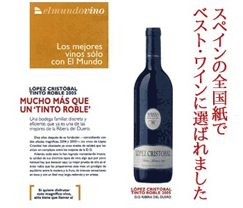 ロペス・クリストバル ティント ロブレ 2019年 750ml （スペイン 赤ワイン）