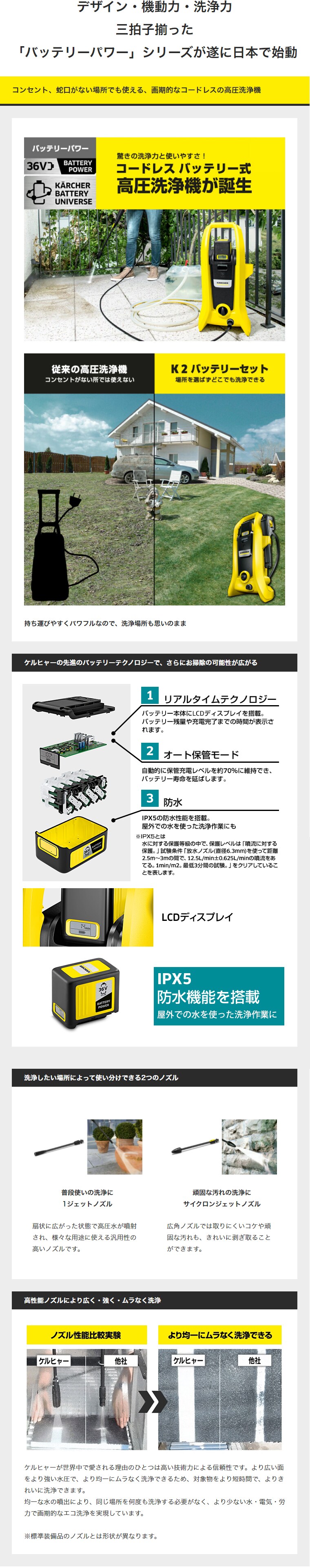 デザイン・機動力・洗浄力 三拍子揃った「バッテリーパワー」シリーズが遂に日本で始動