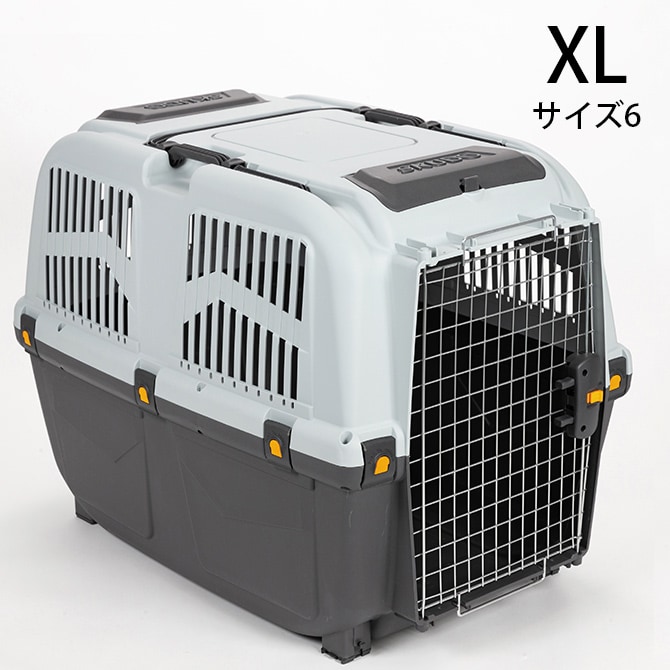 MPS エムピーエス ペット・ケージ SKUDOイアタ サイズ6(XL)  犬 猫 ペット キャリーバッグ ペットキャリー コンテナ ハード 手提げ プラスチック  