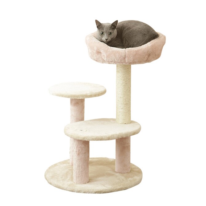 Mau マウ キャットタワー メリー  キャットタワー タワー 猫用 ハウス 上下運動 据え置き 小型 コンパクト 子猫 シニア猫  