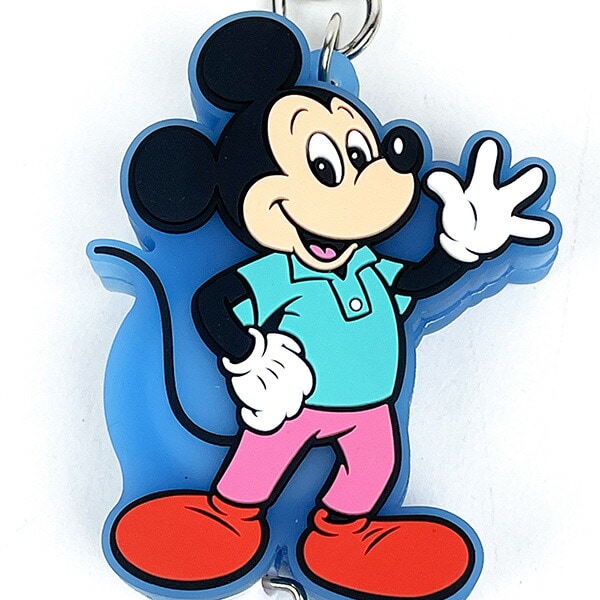 ディズニー ミッキーマウス ラバーリールキーホルダー Disney