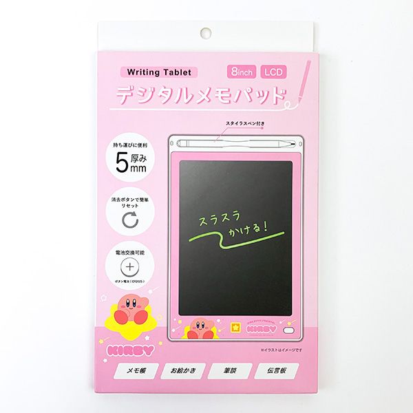 星のカービィ デジタルメモパッド カービィ 電子メモ タブレット ピンク