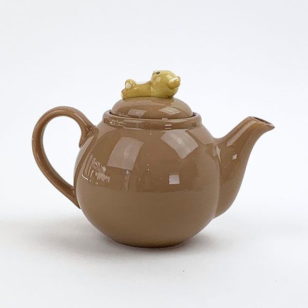 リラックマ フィギュア付きティーポット 食器 陶器シリーズ リラックマスタイル ブラウン