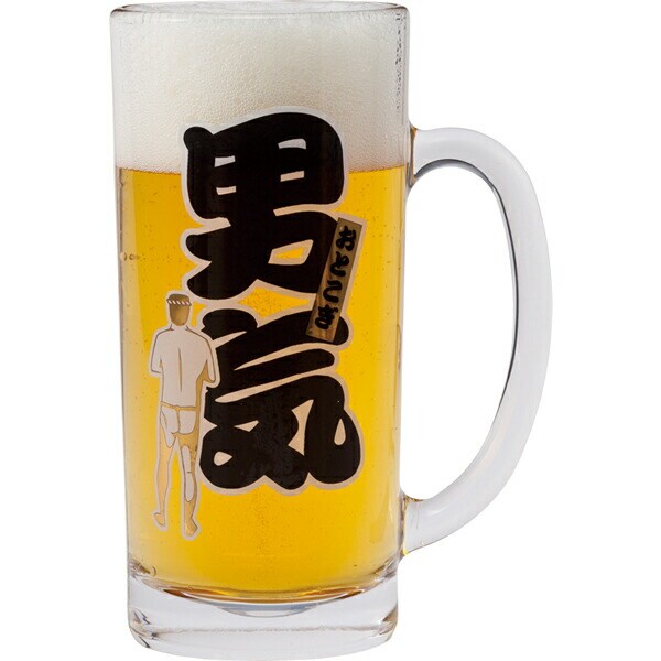 男気ジョッキ （コップ／ビールグラス） おもしろ食器 4942423229476