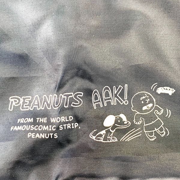 スヌーピー Peanuts エコバッグ ポケット付き ネイビー NV
