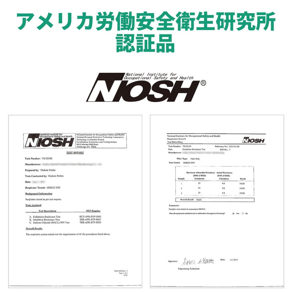 米国NIOSH認証 N95 マスク ホワイト 個包装 20枚入 小林薬品