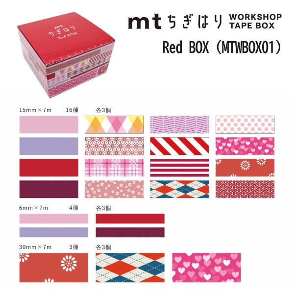 カモ井加工紙 mtちぎはり BOX Red BOX (MTWBOX01)