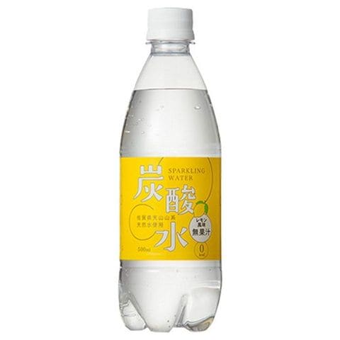 【訳あり】国産 天然水仕込みの炭酸水 レモン （５００ｍｌ＊２４本入）