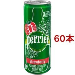 ペリエ ストロベリー 無果汁・炭酸水 缶 （２５０ｍｌ＊６０本セット）