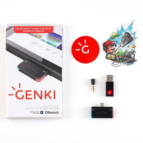 ゲンキオーディオ GENKI ニンテンドースイッチ Bluetooth オーディオアダプター  GENKI-AUDIO-NEON 【返品種別A】 オーディオアクセサリー