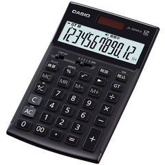 カシオ 12桁本格実務電卓ジャストタイプ 検算機能付き（ブラック） 検算機能つき実務電卓 JS-20WKA-BK-N 【返品種別A】