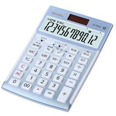 カシオ 本格実務電卓 12桁 （ブルー） 日数＆時間計算タイプ ジャストタイプ JS-20DC-BU-N 【返品種別A】