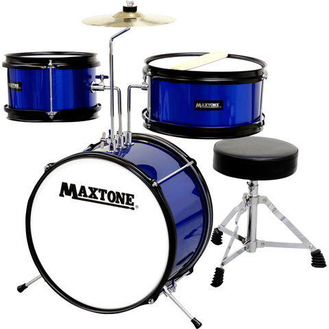マックストーン ジュニアドラムセット（ブルー） Maxtone MX-60-BLU 【返品種別A】 ドラムセット