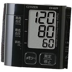 シチズン 手首式血圧計（ブラック） CITIZEN CH657F-BK 【返品種別A】