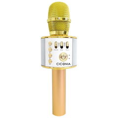チコニア Bluetooth対応 カラオケミュージックマイク（ゴールド） CICONIA WMP-002GD 【返品種別A】