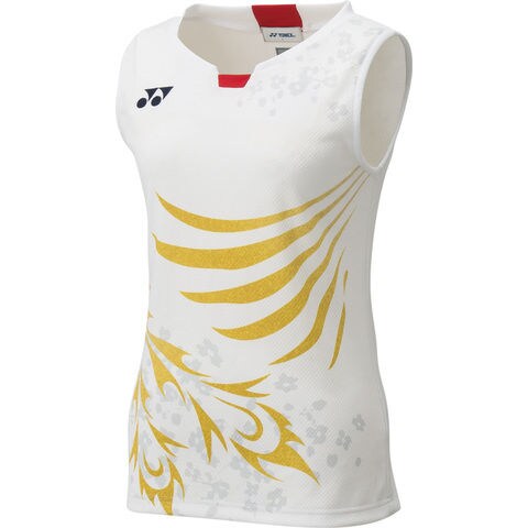 ヨネックス レディース ゲームシャツ（ノースリーブ）（ホワイト・サイズ：M） YONEX YO-20568-011-M 【返品種別A】 テニスレディースウェア
