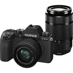 富士フイルム ミラーレス一眼カメラ「FUJIFILM X-S10」ダブルズームレンズキット フジフィルム XS10 FX-S10LK-1545/50230 【返品種別A】