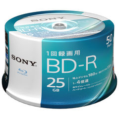 ソニー 4倍速対応BD-R 50枚パック 25GB ホワイトプリンタブル 50BNR1VJPP4 【返品種別A】