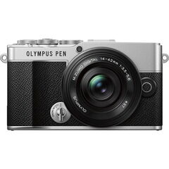 オリンパス ミラーレス一眼カメラ「OLYMPUS PEN E-P7」14-42mm EZレンズキット（シルバー） オリンパス E-P7LK SLV 【返品種別A】