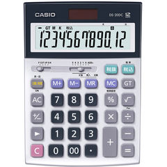 カシオ 本格実務電卓 12桁 日数＆時間計算タイプ デスクタイプ DS-20DC 【返品種別A】