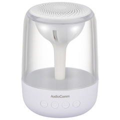 オーム Bluetooth対応 ワイヤレススピーカー(ホワイト) AudioComm OHM ASP-W100Z(03-0781) 【返品種別A】