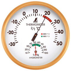 シンワ測定 温湿度計 F 丸型 15cm 72591 【返品種別A】
