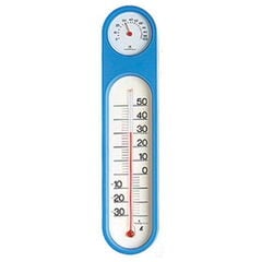 シンワ測定 温湿度計 PCオーバル ブルー 48932 【返品種別A】