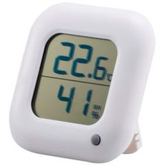 オーム デジタル温湿度計（ホワイト） OHM TEM-100-W(08-0062) 【返品種別A】