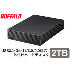 ハードディスク バッファロー パソコン＆テレビ録画用外付けハードディスク 2.0TB USB3.1(Gen1)/USB3.0用 外付けHDD（ファンレス・防振・音漏れ低減）BUFFALO HD-EDS-Aシリーズ HD-EDS2.0U3-BA 【返品種別A】