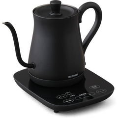 アイリスオーヤマ 電気ケトル 0.6L ブラック IRIS OHYAMA Drip kettle IKE-C600T-B 【返品種別A】