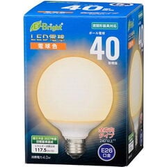 オーム LED電球 ボール電球形 470lm（電球色相当） OHM E-Bright LDG4L-G AG24 【返品種別A】
