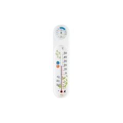 シンワ測定 温湿度計 PCオーバル エコ ホワイト 48975 【返品種別A】