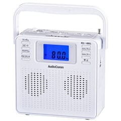 オーム CDラジオ（ホワイト） AudioComm OHM RCR-500Z-W 【返品種別A】