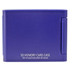 ケンコー SDメモリーカードケース 8枚収納タイプ（ブルー） AS SD8 BU 【返品種別A】
