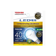 東芝 LED電球 小形電球形 440lm（昼白色相当） TOSHIBA 広配光タイプ LDA5N-G-E17/S/D40W 【返品種別A】