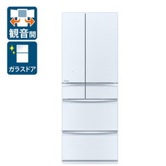 【設置無料 Aエリア】三菱 572L 6ドア冷蔵庫（クリスタルホワイト） MITSUBISHI MXタイプ MR-MX57G-W 【返品種別A】