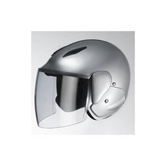 ユニカー工業 セミジェットヘルメット（シルバー）［58～60cm］ BH17S 【返品種別B】