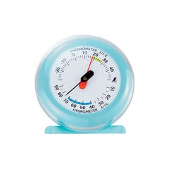 シンワ測定 温湿度計（6.5cm ライトブルー） SHINWA 70498 【返品種別A】