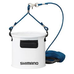シマノ 水汲みバッカン 17cm(ホワイト) SHIMANO BK-053Q 水汲みバケツ 531087 【返品種別A】