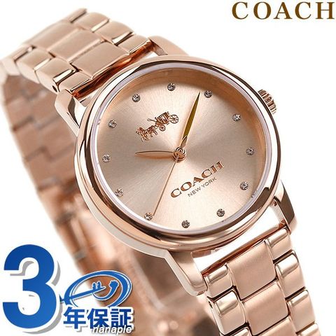 Dショッピング コーチ グランド レディース クオーツ 腕時計 Coach ピンクゴールド カテゴリ の販売できる商品 腕時計のななぷれ ドコモの通販サイト