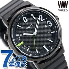 セイコー ワイアード WW ツーダブ Bluetooth メンズ レディース 腕時計 AGAB406 SEIKO WIRED TYPE 02 オールブラック 時計