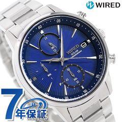 セイコー ワイアード クロノグラフ ソーラー メンズ 腕時計 AGAD407 SEIKO WIRED ブルー