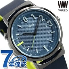 セイコー ワイアード WW ツーダブ Bluetooth メンズ レディース 腕時計 AGAB408 SEIKO WIRED TYPE 02 ネイビー 革ベルト 時計