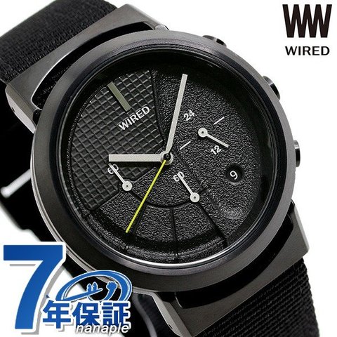 セイコー ワイアード WW ツーダブ Bluetooth メンズ レディース 腕時計 AGAT433 SEIKO WIRED TYPE 03 オールブラック