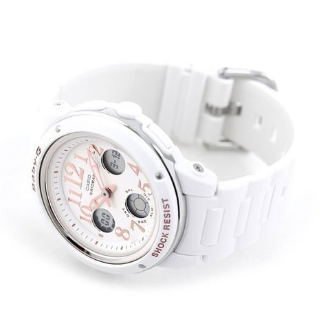 dショッピング |ベビーG 白 ワールドタイム クオーツ 腕時計 