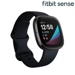 fitbit Sense スマートウォッチ Suica対応 消費カロリー 心拍数 メンズ レディース FB512BKBK フィットビット 腕時計 ブラック