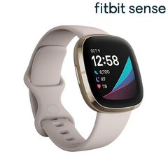 fitbit Sense スマートウォッチ Suica対応 消費カロリー 心拍数 メンズ レディース FB512GLWT フィットビット 腕時計 ルナホワイト